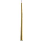 GloboStar® TEARS 61310 Κρεμαστό Φωτιστικό Οροφής Design LED CCT 3W 330lm 180° AC 220-240V – Εναλλαγή Φωτισμού μέσω Διακόπτη On/Off All In One Ψυχρό 6000k+Φυσικό 4500k+Θερμό 2700k Φ3.2 x Υ51.5cm – Χρυσό Βούρτσας – 3 Years Warranty