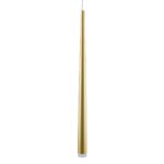 GloboStar® TEARS 61310 Κρεμαστό Φωτιστικό Οροφής Design LED CCT 3W 330lm 180° AC 220-240V – Εναλλαγή Φωτισμού μέσω Διακόπτη On/Off All In One Ψυχρό 6000k+Φυσικό 4500k+Θερμό 2700k Φ3.2 x Υ51.5cm – Χρυσό Βούρτσας – 3 Years Warranty