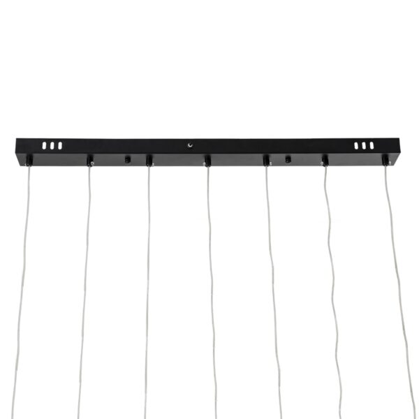 GloboStar® TEARS 61311 Κρεμαστό Φωτιστικό Οροφής Design LED CCT 21W 2310lm 180° AC 220-240V – Εναλλαγή Φωτισμού μέσω Τηλεχειριστηρίου All In One Ψυχρό 6000k+Φυσικό 4500k+Θερμό 2700k Dimmable Μ70 x Π3.2 x Υ60cm – Μαύρο – 3 Years Warranty