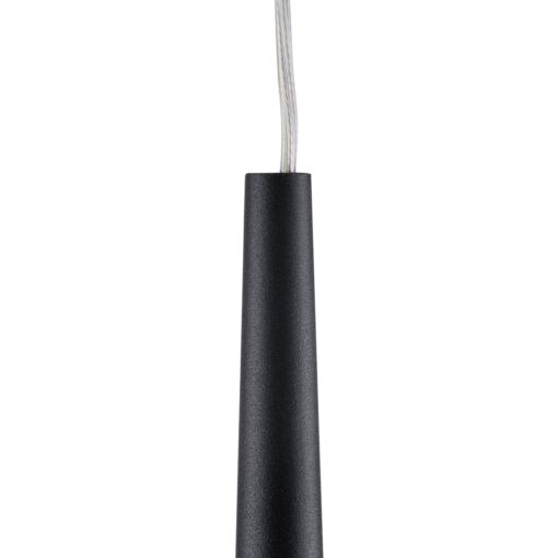 GloboStar® TEARS 61315 Φωτιστικό Τοίχου – Απλίκα Design LED CCT 3W 330lm 180° AC 220-240V – Εναλλαγή Φωτισμού μέσω Διακόπτη On/Off All In One Ψυχρό 6000k+Φυσικό 4500k+Θερμό 2700k Φ3.2 x Υ51.5cm – Μαύρο – 3 Years Warranty