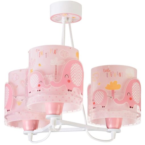 Ango Little Elephant Pink κρεμαστό τρίφωτο οροφής (61337[S])