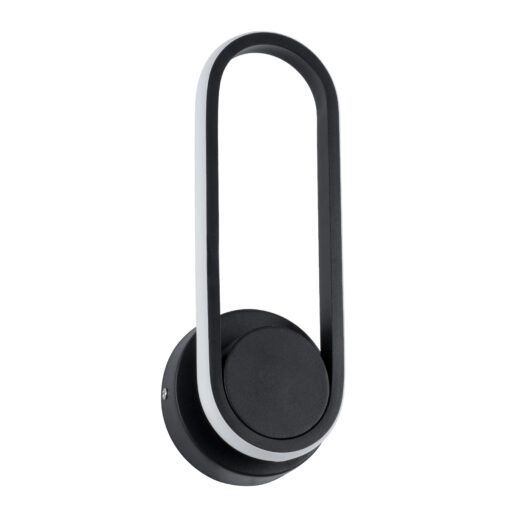 GloboStar® DALLAS 61345 Φωτιστικό Τοίχου – Απλίκα Design LED CCT 12W 1440lm 360° AC 220-240V – Εναλλαγή Φωτισμού μέσω Διακόπτη On/Off All In One Ψυχρό 6000k+Φυσικό 4500k+Θερμό 2700k Μ12 x Π6.5 x Υ32cm – Μαύρο – 3 Years Warranty