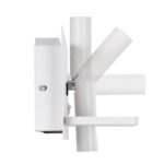 GloboStar® PALADIN 61353 Μοντέρνο Φωτιστικό Τοίχου – Απλίκα Ξενοδοχείου Bed Side LED 6W 720lm 36° AC 220-240V – Reading Light & Κρυφός Φωτισμός – Φορτιστές USB 3A & Wireless 20W – Μ30 x Π11 x Υ12cm – Φυσικό Λευκό 4500K – Λευκό – Αριστερό