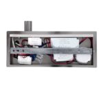 GloboStar® PALADIN 61355 Μοντέρνο Φωτιστικό Τοίχου – Απλίκα Ξενοδοχείου Bed Side LED 6W 720lm 36° AC 220-240V – Reading Light & Κρυφός Φωτισμός – Φορτιστές USB 3A & Wireless 20W – Μ30 x Π11 x Υ12cm – Φυσικό Λευκό 4500K – Νίκελ Βούρτσας – Αριστερό