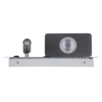 GloboStar® PALADIN 61355 Μοντέρνο Φωτιστικό Τοίχου – Απλίκα Ξενοδοχείου Bed Side LED 6W 720lm 36° AC 220-240V – Reading Light & Κρυφός Φωτισμός – Φορτιστές USB 3A & Wireless 20W – Μ30 x Π11 x Υ12cm – Φυσικό Λευκό 4500K – Νίκελ Βούρτσας – Αριστερό