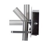 GloboStar® PALADIN 61356 Μοντέρνο Φωτιστικό Τοίχου – Απλίκα Ξενοδοχείου Bed Side LED 6W 720lm 36° AC 220-240V – Reading Light & Κρυφός Φωτισμός – Φορτιστές USB 3A & Wireless 20W – Μ30 x Π11 x Υ12cm – Φυσικό Λευκό 4500K – Νίκελ Βούρτσας – Δεξί