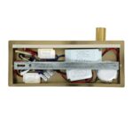 GloboStar® PALADIN 61358 Μοντέρνο Φωτιστικό Τοίχου – Απλίκα Ξενοδοχείου Bed Side LED 6W 720lm 36° AC 220-240V – Reading Light & Κρυφός Φωτισμός – Φορτιστές USB 3A & Wireless 20W – Μ30 x Π11 x Υ12cm – Φυσικό Λευκό 4500K – Χρυσό Βούρτσας – Δεξί