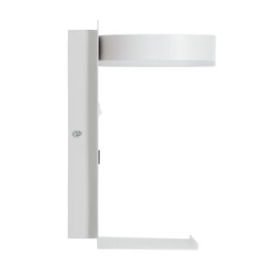 GloboStar® CROWN 61371 Μοντέρνο Φωτιστικό Τοίχου – Απλίκα Ξενοδοχείου Bed Side LED 5W 550lm 120° AC 220-240V – Reading Light – Φορτιστής USB 3A – Μ15 x Π15 x Υ23cm – Φυσικό Λευκό 4500K – Λευκό