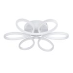 GloboStar® MARGARET 61401 Φωτιστικό Οροφής Design LED CCT 54W 6210lm 360° AC 220-240V – Εναλλαγή Φωτισμού μέσω Τηλεχειριστηρίου All In One Ψυχρό 6000k+Φυσικό 4500k+Θερμό 2700k Dimmable Φ57 x Υ12cm – Λευκό – 3 Years Warranty