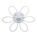 GloboStar® MARGARET 61401 Φωτιστικό Οροφής Design LED CCT 54W 6210lm 360° AC 220-240V – Εναλλαγή Φωτισμού μέσω Τηλεχειριστηρίου All In One Ψυχρό 6000k+Φυσικό 4500k+Θερμό 2700k Dimmable Φ57 x Υ12cm – Λευκό – 3 Years Warranty