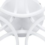 GloboStar® MARGARET 61401 Φωτιστικό Οροφής Design LED CCT 54W 6210lm 360° AC 220-240V – Εναλλαγή Φωτισμού μέσω Τηλεχειριστηρίου All In One Ψυχρό 6000k+Φυσικό 4500k+Θερμό 2700k Dimmable Φ57 x Υ12cm – Λευκό – 3 Years Warranty