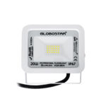 GloboStar® ATLAS 61407 Επαγγελματικός Προβολέας LED 20W 2500lm 120° AC 220-240V – Αδιάβροχος IP67 – Μ12 x Π2.5 x Υ9.5cm – Λευκό – Ψυχρό Λευκό 6000K – LUMILEDS Chips – TÜV Rheinland Certified – 5 Years Warranty