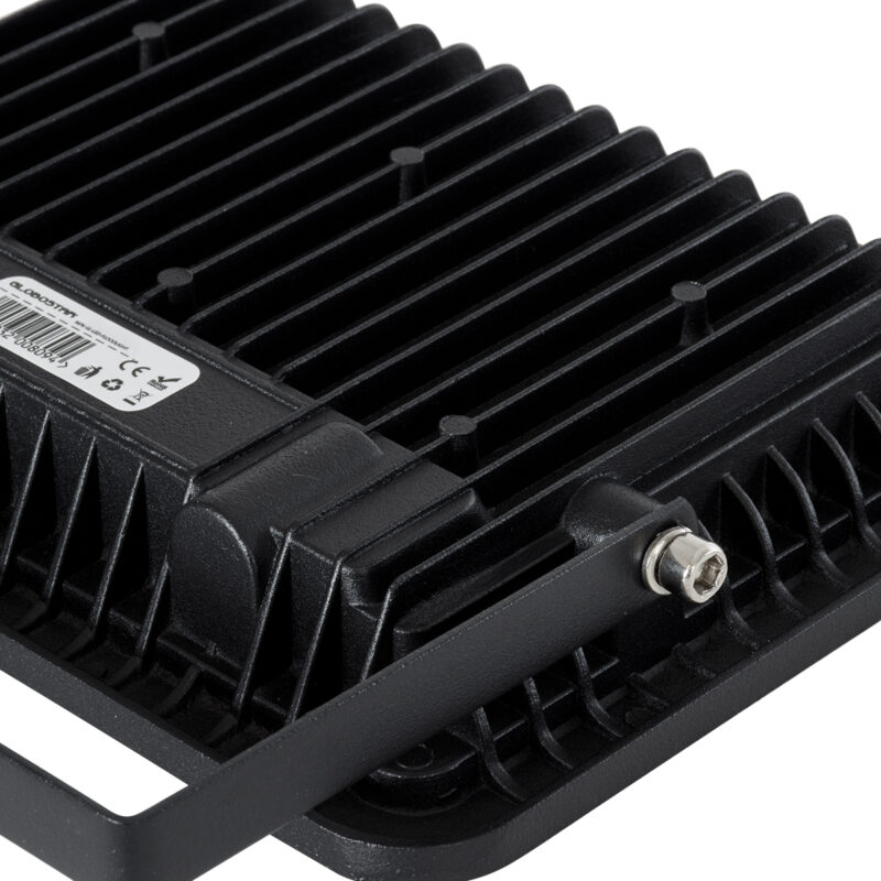 GloboStar® ATLAS 61424 Επαγγελματικός Προβολέας LED 50W 5750lm 120° AC 220-240V – Αδιάβροχος IP67 – Μ21 x Π3.5 x Υ16cm – Μαύρο – Θερμό Λευκό 2700K – LUMILEDS Chips – TÜV Rheinland Certified – 5 Years Warranty