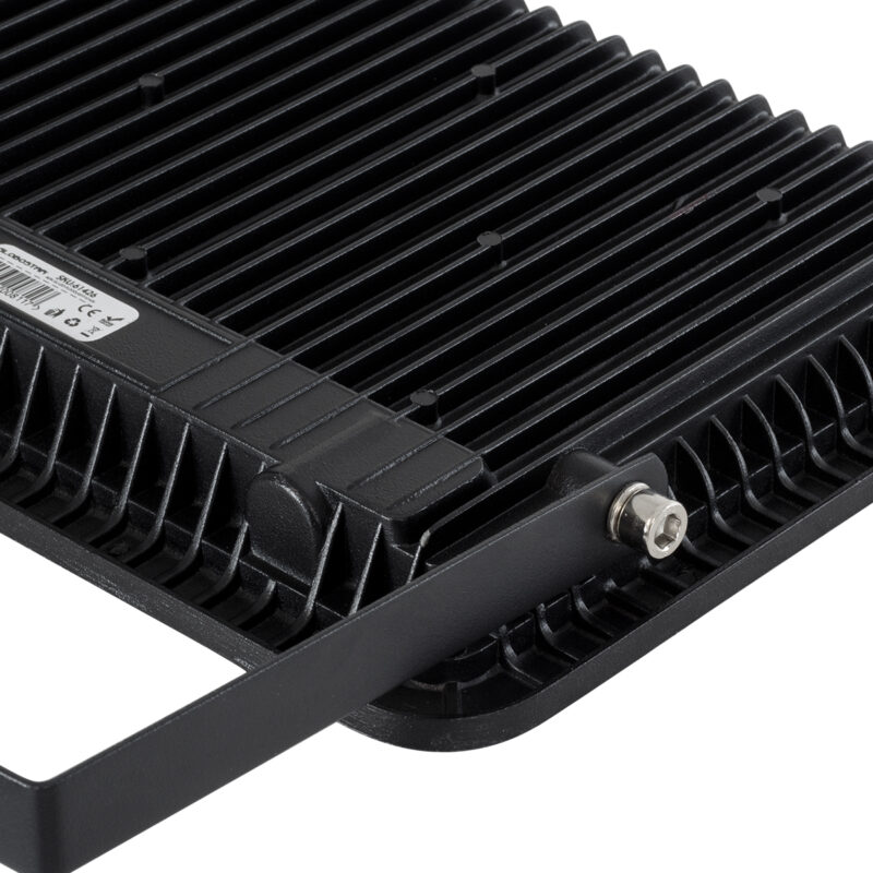 GloboStar® ATLAS 61425 Επαγγελματικός Προβολέας LED 100W 12500lm 120° AC 220-240V – Αδιάβροχος IP67 – Μ27 x Π4 x Υ21cm – Μαύρο – Ψυχρό Λευκό 6000K – LUMILEDS Chips – TÜV Rheinland Certified – 5 Years Warranty