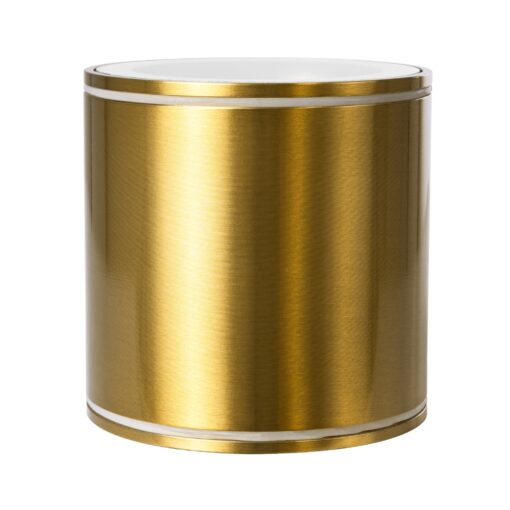 GloboStar® MARETTI 61447 Επιφανειακό Στρόγγυλο Φωτιστικό Σποτ με Ντουί 1 x GU10 VDE Certified AC 220-240V Αδιάβροχο IP65 – Σώμα Αλουμινίου & Υψηλής Αντοχής Tempered Glass – Φ9 x Υ9cm – Χρυσό Πλατίνα – 5 Χρόνια Εγγύηση