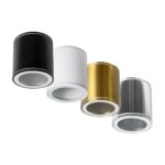 GloboStar® MARETTI 61447 Επιφανειακό Στρόγγυλο Φωτιστικό Σποτ με Ντουί 1 x GU10 VDE Certified AC 220-240V Αδιάβροχο IP65 – Σώμα Αλουμινίου & Υψηλής Αντοχής Tempered Glass – Φ9 x Υ9cm – Χρυσό Πλατίνα – 5 Χρόνια Εγγύηση