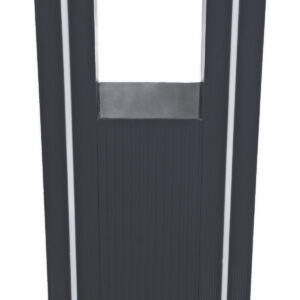 GloboStar® MERIDA 61513 Urban Light Φωτιστικό Πάρκου – Πλατείας – Κήπου Ύψους 2 μέτρων LED 40W 5440lm 60° AC100-240VAC IP67 IK09 – Μ32 x Π13 x Υ200cm – Anthracite Grey – Φυσικό Λευκό 4000K – LUMILEDS – MEAN WELL DRIVER – 5 Years Warranty