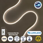 GloboStar® NEONPRO 61526 Professional Neon Flex LED 10W/m 1250lm/m 120° DC 48V Αδιάβροχη IP68 – 120 x SMD 2835 LED Chip/Μέτρο – Dimmable – Μ100 x Π6 x Υ1.2cm – Φυσικό Λευκό 4500K – LUMILEDS High Efficiency Chips – 6 Χρόνια Εγγύηση