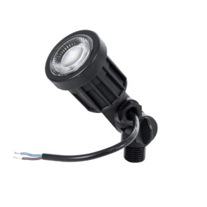 GloboStar® GARDENINI 61543 Καρφωτό Φωτιστικό Σποτ Κήπου LED 5W 650lm 38° DC 24V IP68 Υψηλής Αντοχής ABS IK06 Φ5.5 x Υ13.5cm – Θερμό Λευκό 2700K Dimmable – Μαύρο – Bridgelux Chip – 3 Years Warranty
