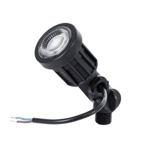 GloboStar® GARDENINI 61543 Καρφωτό Φωτιστικό Σποτ Κήπου LED 5W 650lm 38° DC 24V IP68 Υψηλής Αντοχής ABS IK06 Φ5.5 x Υ13.5cm – Θερμό Λευκό 2700K Dimmable – Μαύρο – Bridgelux Chip – 3 Years Warranty