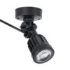 GloboStar® GARDENINI 61547 Επιφανειακό Φωτιστικό Σποτ Κήπου LED 5W 550lm 38° DC 24V IP68 Υψηλής Αντοχής ABS IK06 Φ7 x Υ14.5cm – Πράσινο 550nm Dimmable – Μαύρο – Bridgelux Chip – 3 Years Warranty