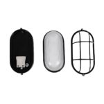 GloboStar® BOATLIGHT 61582 Vintage Industrial Φωτιστικό Τοίχου – Απλίκα – Καραβοχελώνα Εξωτερικού Χώρου Μονόφωτο 1 x E27 AC220-240V Αδιάβροχο IP65 – Σώμα Αλουμινίου & Tempered Glass – Μ21 x Π10.4 x Υ9cm – Λευκό – Οβάλ – 5 Years Warranty