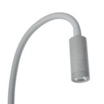 GloboStar® GOOSE 61689 Φωτιστικό Τοίχου – Απλίκα LED 3W 300lm 36° AC 220-240V IP20 – Reading Light – Θερμό Λευκό 2700K Γκρι Αλουμίνιο – Μ6.5 x Π22.5 x Υ23cm – 2 Xρόνια Εγγύηση