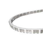 GloboStar® NEONPRO 61698 Εύκαμπτη Βάση Στήριξης για την NEONPRO Professional Neon Flex LED 10W/m 24VDC & 48VDC με Π6 x Υ1.2cm – Ασημί – Μ1000 x Π0.7 x Υ1.2cm – Πακέτο 1 Τεμάχιο των 10 Μέτρων