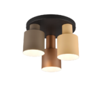 Φωτιστικό Οροφής Trio Lighting 3xE27 Καφέ Χρώματος – 619430317