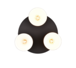 Φωτιστικό Οροφής Trio Lighting 3xE27 Καφέ Χρώματος – 619430317