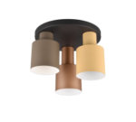 Φωτιστικό Οροφής Trio Lighting 3xE27 Καφέ Χρώματος – 619430317