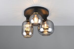 Πολύφωτο Οροφής Μαύρο Ματ & Γυαλί DIVA 3xE27 Trio Lighting – 619800332
