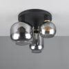 Πολύφωτο Οροφής Μαύρο Ματ & Γυαλί DIVA 3xE27 Trio Lighting – 619800332