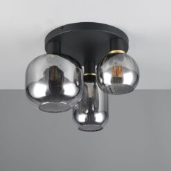 Πολύφωτο Οροφής Μαύρο Ματ & Γυαλί DIVA 3xE27 Trio Lighting – 619800332