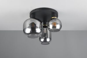 Πολύφωτο Οροφής Μαύρο Ματ & Γυαλί DIVA 3xE27 Trio Lighting – 619800332