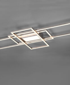 Φωτιστικό Οροφής Trio Lighting LED 60W  Νίκελ Ματ Μεταλλικό Dimmable 6500lm 3000Κ-6500K με Τηλεχειριστήριο – 620010407