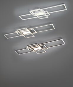 Φωτιστικό Οροφής Trio Lighting LED 60W  Νίκελ Ματ Μεταλλικό Dimmable 6500lm 3000Κ-6500K με Τηλεχειριστήριο – 620010407