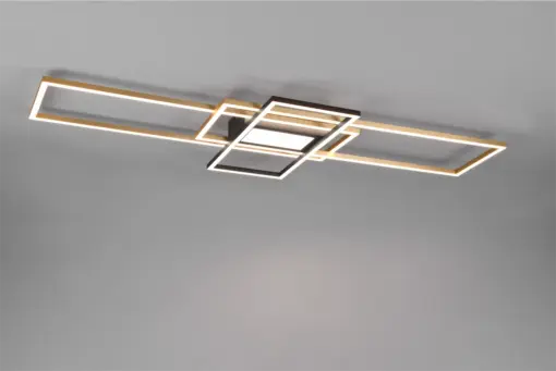 Φωτιστικό Οροφής Trio Lighting IRVINE  LED, 60W · 7100lm, 3000 – 6500K Ορείχαλκος Ματ Μεταλλικό, Τηλεχειριζόμενο Dimmable, Λειτουργία μνήμης, – 620010408