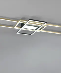 Φωτιστικό Οροφής Trio Lighting IRVINE  LED, 60W · 7100lm, 3000 – 6500K Ορείχαλκος Ματ Μεταλλικό, Τηλεχειριζόμενο Dimmable, Λειτουργία μνήμης, – 620010408