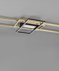 Φωτιστικό Οροφής Trio Lighting IRVINE  LED, 60W · 7100lm, 3000 – 6500K Ορείχαλκος Ματ Μεταλλικό, Τηλεχειριζόμενο Dimmable, Λειτουργία μνήμης, – 620010408