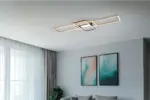 Φωτιστικό Οροφής Trio Lighting IRVINE  LED, 60W · 7100lm, 3000 – 6500K Ορείχαλκος Ματ Μεταλλικό, Τηλεχειριζόμενο Dimmable, Λειτουργία μνήμης, – 620010408