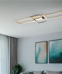 Φωτιστικό Οροφής Trio Lighting IRVINE  LED, 60W · 7100lm, 3000 – 6500K Ορείχαλκος Ματ Μεταλλικό, Τηλεχειριζόμενο Dimmable, Λειτουργία μνήμης, – 620010408