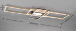 Φωτιστικό Οροφής Trio Lighting IRVINE  LED, 60W · 7100lm, 3000 – 6500K Ορείχαλκος Ματ Μεταλλικό, Τηλεχειριζόμενο Dimmable, Λειτουργία μνήμης, – 620010408