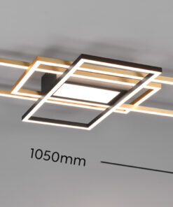Φωτιστικό Οροφής Trio Lighting IRVINE  LED, 60W · 7100lm, 3000 – 6500K Ορείχαλκος Ματ Μεταλλικό, Τηλεχειριζόμενο Dimmable, Λειτουργία μνήμης, – 620010408