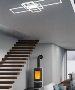 Φωτιστικό Οροφής Trio Lighting LED 60W  Λευκό Ματ Μεταλλικό Dimmable 6500lm 3000-6500K με Τηλεχειριστήριο – 620010431