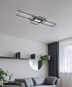 Φωτιστικό Οροφής Trio Lighting LED 60W  Ανθρακί Dimmable 7100lm 3000 – 6500K με Τηλεχειριστήριο – 620010442