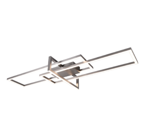 Φωτιστικό Οροφής Trio Lighting LED 34W  Νίκελ Ματ Μεταλλικό Step Dimmable 3900lm 3000K  620310307