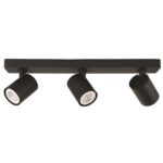 ΣΠΟΤ ΟΡΟΦΗΣ ΤΡΙΠΛΟ GU10 S1980 ΜΑΥΡΟ EUROLAMP 144-60005