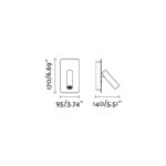 SUAU LED BRONZE WALL LAMP HIGH POWER LED 3W 3000K FARO – 62104