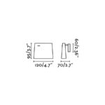 AUREA WHITE LED WALL LAMP 8W 2700K FARO – 62115
